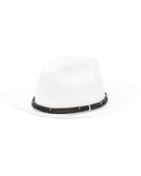 Brunello Cucinelli - Embellished Wide-Brim Fedora - Lyst