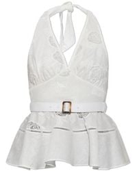 Self-Portrait - Ruffled Top - Lyst