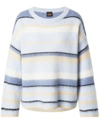 BOSS - C_Fosset Striped Round-Neck Sweater - Lyst