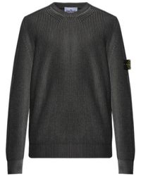 Stone Island - Logo Patch Knitted Jumper - Lyst