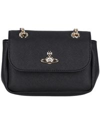 【送料&関税込】Vivienne Westwood Linda Foldover Top Tote Ba Vivienne Westwood Linda Foldover Top Tote Bag in Black | Lyst