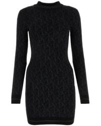 Palm Angels - Monogram Jacquard Mini Dress - Lyst