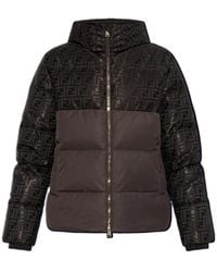 Fendi - Monogram Hooded Down Jacket - Lyst