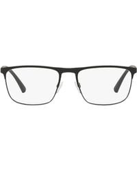 Emporio Armani - Square Frame Glasses - Lyst