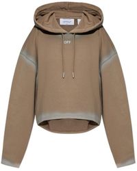 Off-White c/o Virgil Abloh - Cropped Gradient Hoodie - Lyst