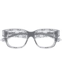 Gucci - Eyewear Rectangle Frame Glasses - Lyst