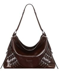 Givenchy - Voyou Buckle Detailed Medium Shoulder Bag - Lyst