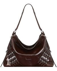 Givenchy - Voyou Buckle Detailed Medium Shoulder Bag - Lyst