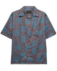 Prada - Short-Sleeved Cotton-Blend Shirt - Lyst
