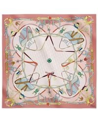 Dior - Saddle Charms 90 Square Scarf - Lyst