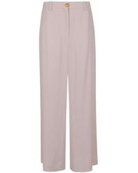 Balmain - Wide-Leg High-Waist Trousers - Lyst