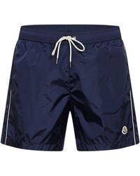 Moncler - Technical Drawstring Swim Shorts - Lyst