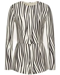 Valentino - Zebra Print Jumpsuit - Lyst