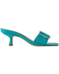 BY FAR - Davina Buckle Sandals - Lyst