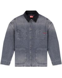 DIESEL - D-Stack-U-L Utility Style Denim Jacket - Lyst