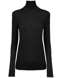 Chloé - Chloé High-Neck Knitted Jumper - Lyst