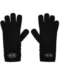 Gucci - Solid Color Knitted Gloves - Lyst