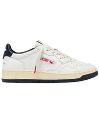 Autry - X Maison Kitsuné Logo Detailed Low-Top Sneakers - Lyst
