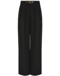 Zimmermann - Lace Trim Wide Leg Pants - Lyst