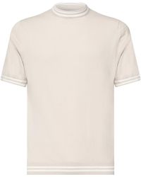 Eleventy - Crew Neck Short-Sleeved Sweater - Lyst