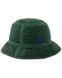 Burberry - Logo Embroidered Quilted Bucket Hat - Lyst