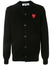 COMME DES GARÇONS PLAY - Woolen Cardigan - Lyst