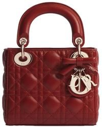 Dior - Mini Lady Bag With Chain - Lyst