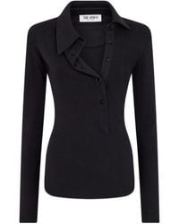 The Attico - The Long-Sleeved Ribbed Top - Lyst