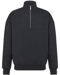 Dior - Homme High Neck Zip Detailed Sweatshirt - Lyst