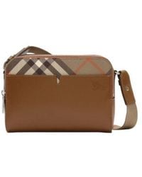 Burberry - Pop Check Crossbody Bag - Lyst