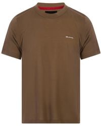 Kiton - Logo Embroidered Crew-Neck T-Shirt - Lyst
