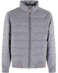 Save The Duck - Long-Sleeved Cotton-Padded Jacket - Lyst