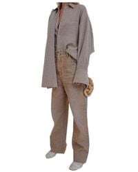 DARKPARK - Lisa Chain Adorned Loose Fit Carpenter Flock Jeans - Lyst