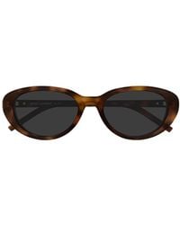 Saint Laurent - Eyewear Cat-Eye Frame Sunglasses - Lyst