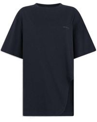 The Attico - The Oversized Asymmetric T-Shirt - Lyst