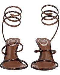 Rene Caovilla - Spiral-Strap High-Heel Sandals - Lyst