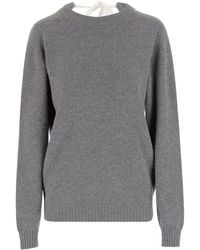 Carven - Tie-Back Knitted Sweater - Lyst