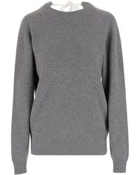 Carven - Tie-Back Knitted Sweater - Lyst