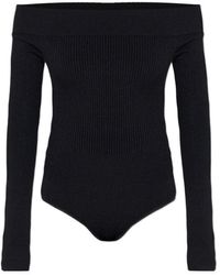 Alaïa - Off-Should Body Sculpting Top - Lyst