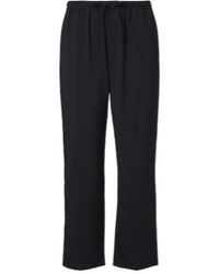 FRAME - Drawstring Wool Casual Trousers - Lyst