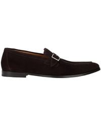 Doucal's - Buckled Suede Loafers - Lyst
