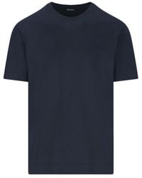 ZEGNA - Short Sleeve Crewneck T-Shirt - Lyst