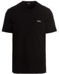 ZEGNA - Logo T-Shirt - Lyst
