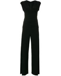 Norma Kamali - V-Necked Jersey Jumpsuit - Lyst