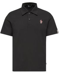Moncler - Grenoble Logo-Patch Short-Sleeved Polo Shirt - Lyst