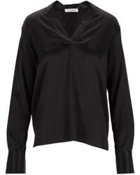 Al Duca d'Aosta - Long-Sleeve V-Neck Top - Lyst