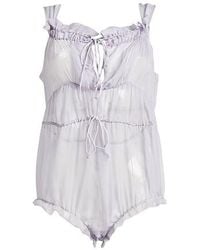 Maison Margiela - Bodysuit Silk - Lyst