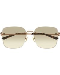 Gucci - Eyewear Butterfly Frame Sunglasses - Lyst