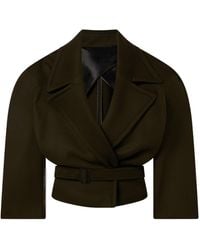 Stella McCartney - Cropped Belted Trench Jacket - Lyst