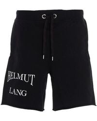 Helmut Lang - Logo-Print Track Shorts - Lyst